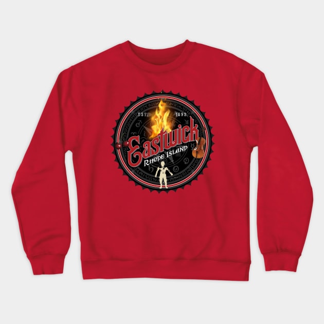 City of Eastwick Crewneck Sweatshirt by MindsparkCreative